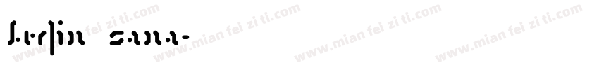 berlin sana字体转换